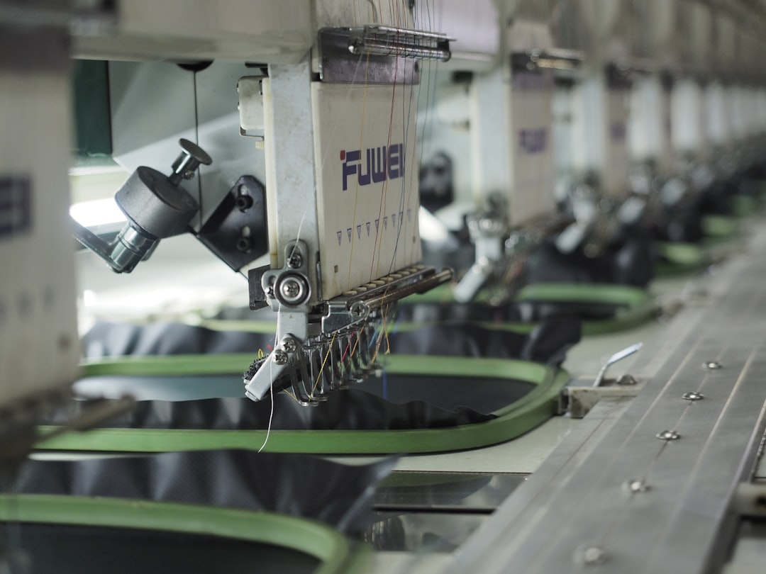 Commercial embroidery machine